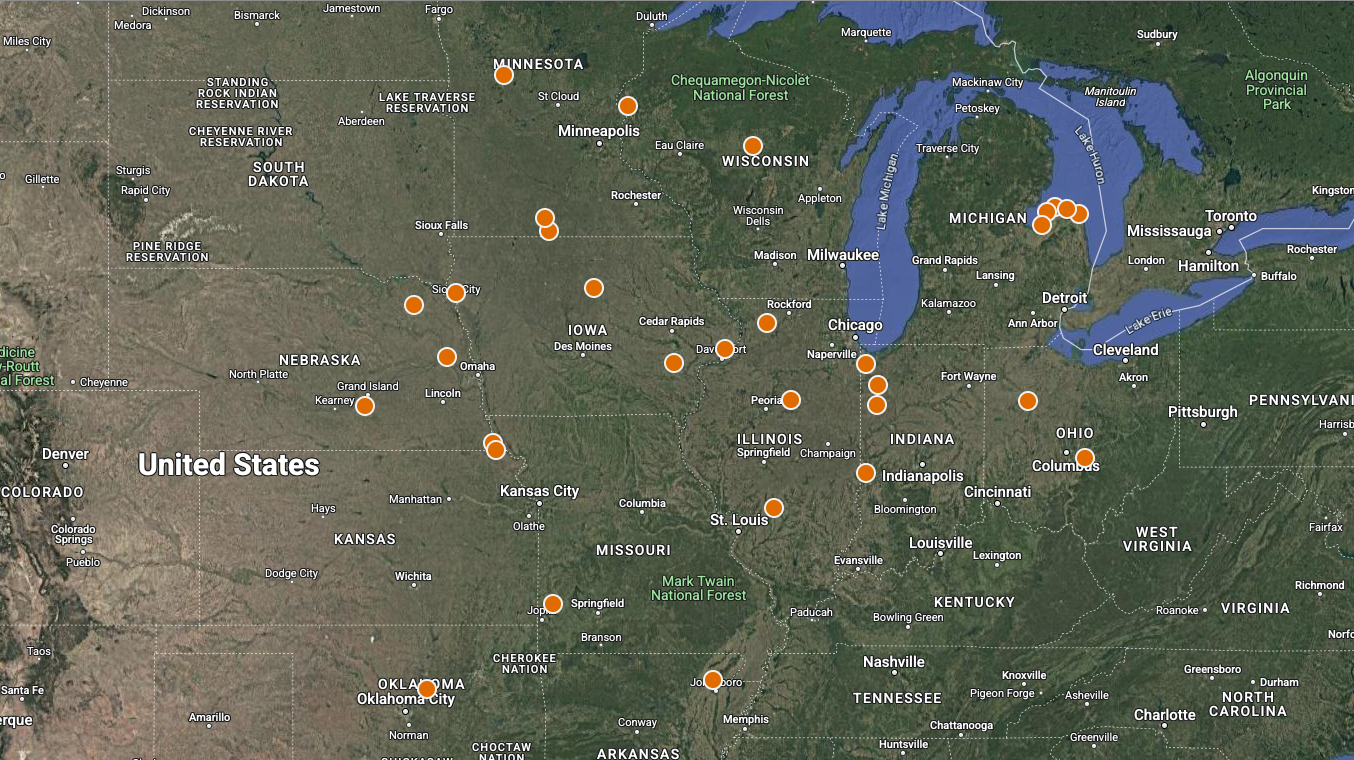 Service Provider Map