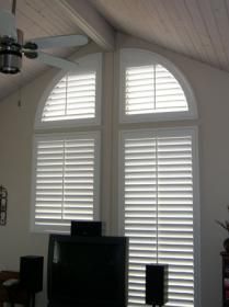 Small Arch Top Shutters — Oxnard, CA — Woodcraft Shutters