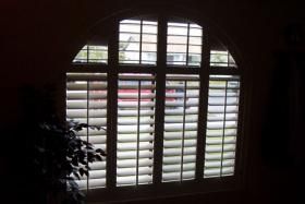 Four Panel Arch Top Shutters — Oxnard, CA — Woodcraft Shutters