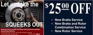 Auto Shop — Brake Service Offer in Plymouth, MN