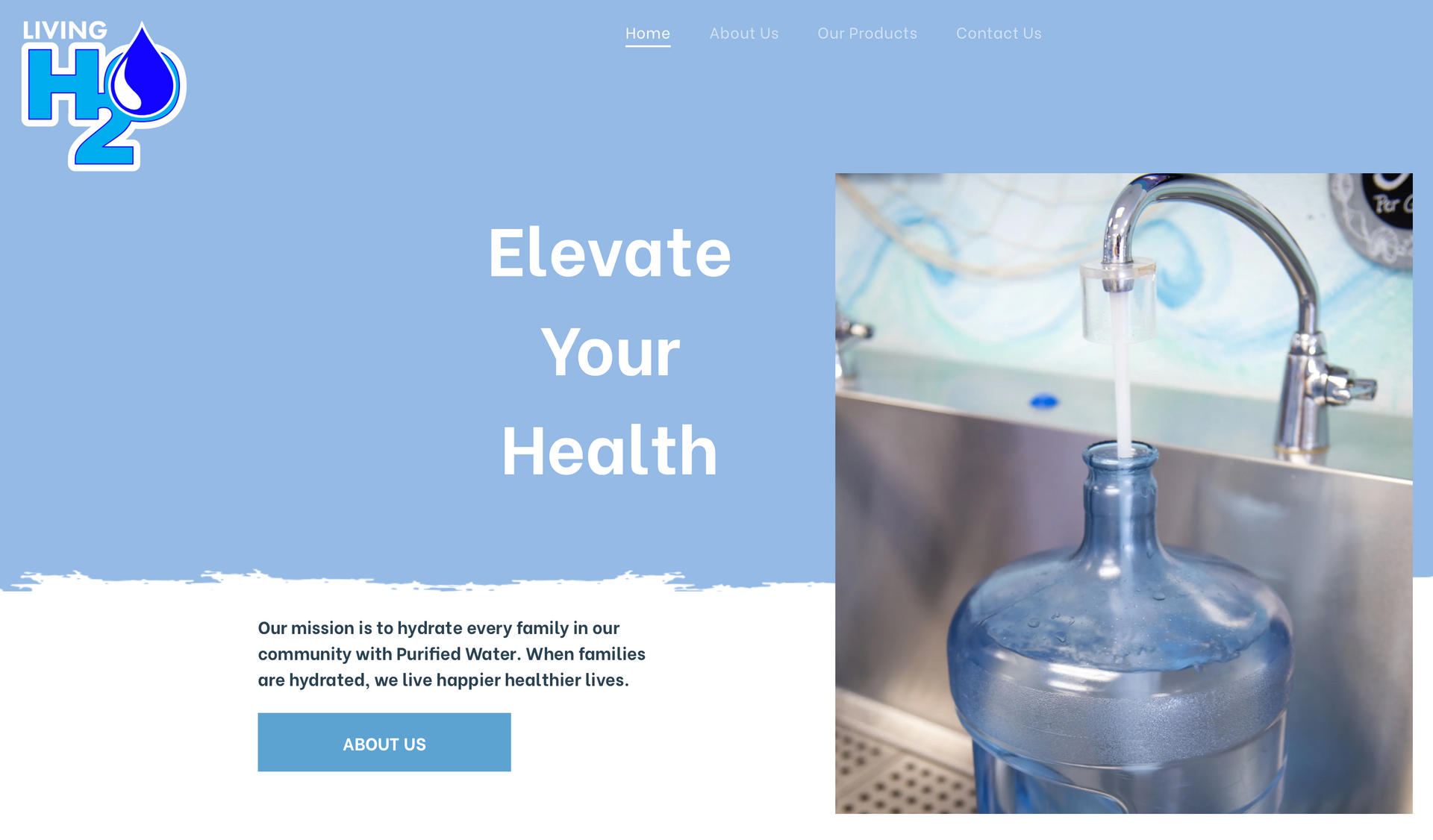 a bottle of water is being poured into a sink .