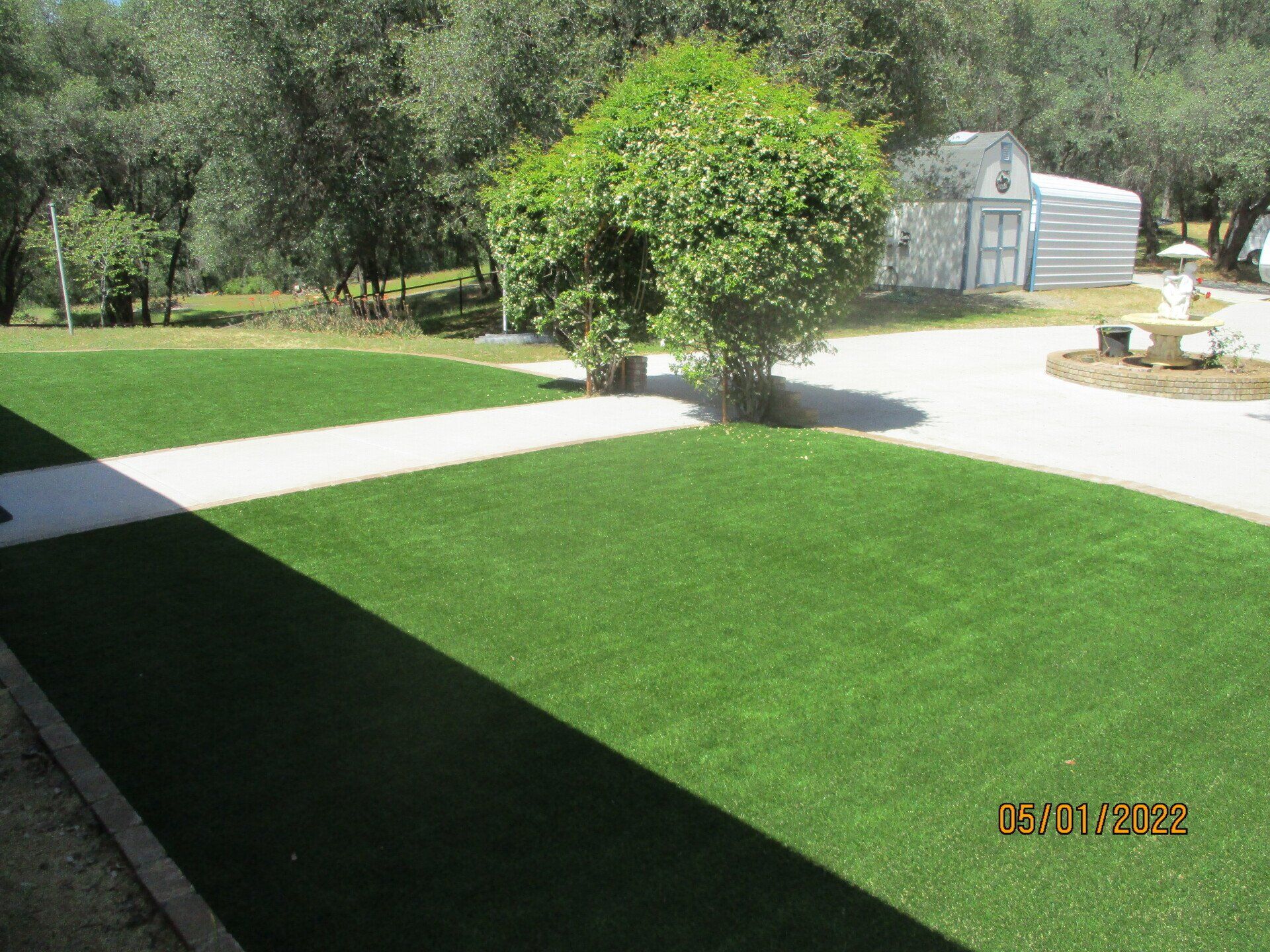 New Turf From Porch — Bakersfield, CA — Supreme Courts Construction
