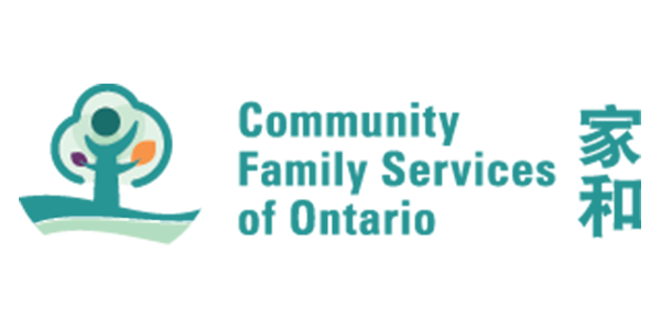 The logo for the community family services of ontario