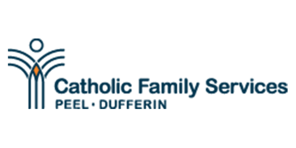 The logo for catholic family services peel dufferin