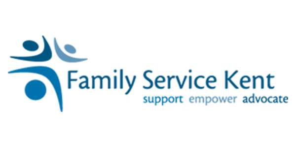 The logo for family service kent support empower advocate