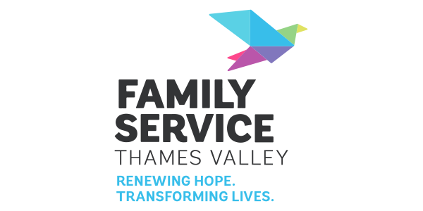 The logo for family service thames valley renewing hope transforming lives.