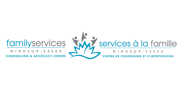 The logo for family services windsor essex counseling and advocacy centre
