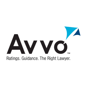 The logo for Avvo ratings guidance the right lawyer.