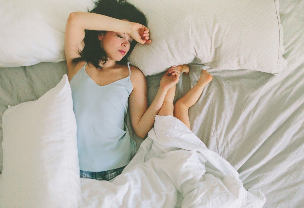 Photo of woman sleeping
