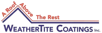 A logo for WeatherTite Coatings Inc.