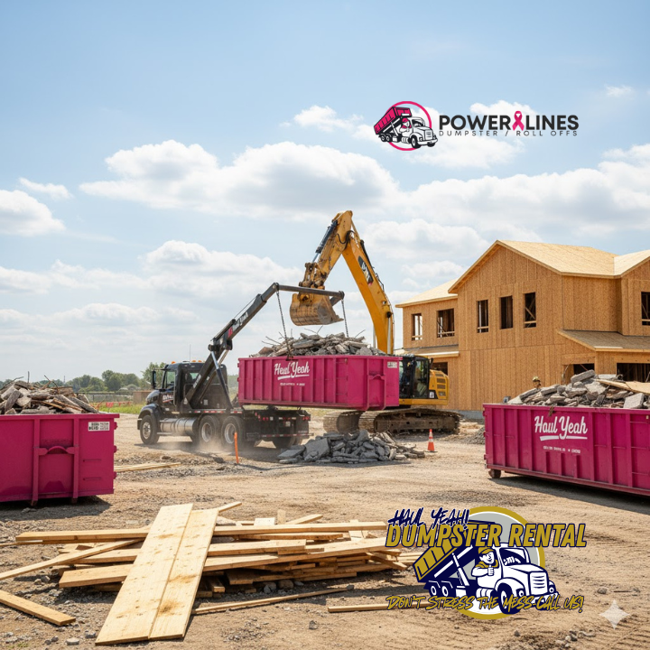 dumpster rental in lancaster ohio picking up concrete