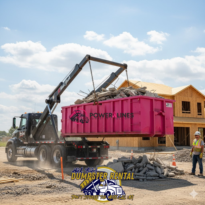 picking up concrete from a construction site in lancaster ohio