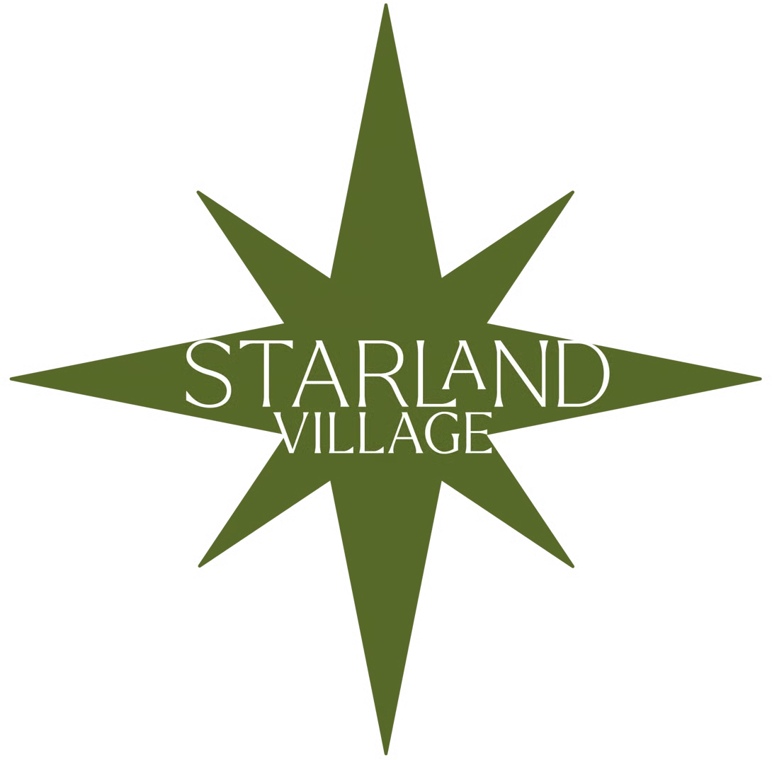 Starland Village star-shaped logo.