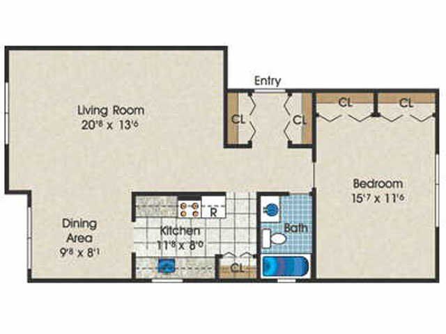 1 bedroom