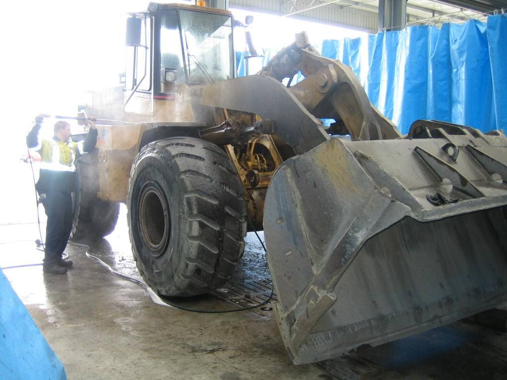 Dirty Backhoe — Plant Maintenance in Unanderra, NSW