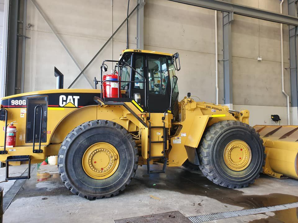 Preparation of Heavy Machinery Inside the Garage