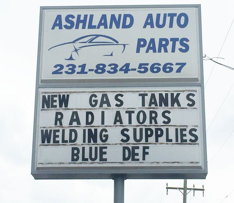 ashland auto parts sign