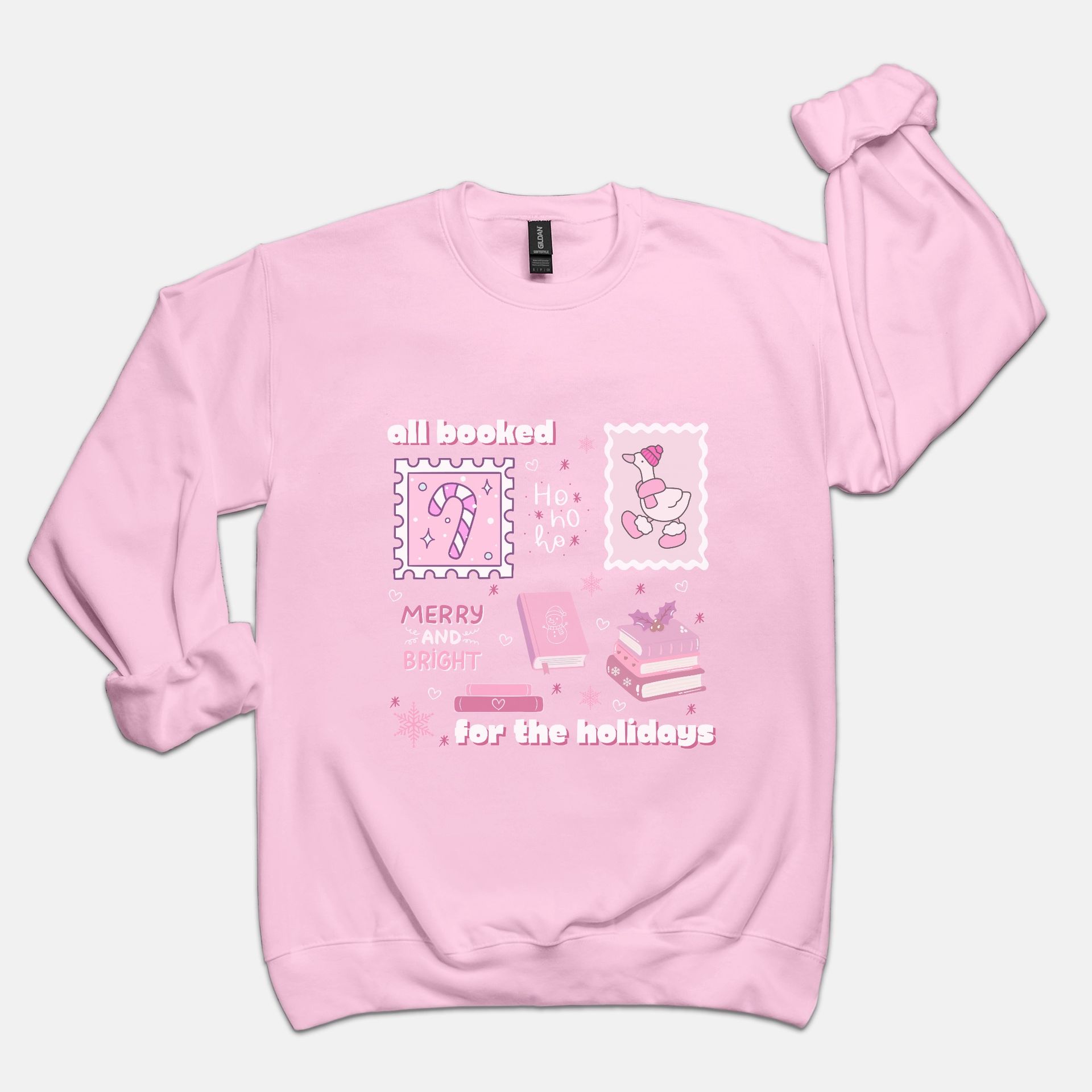All Booked Up for the Holidays Crew Neck