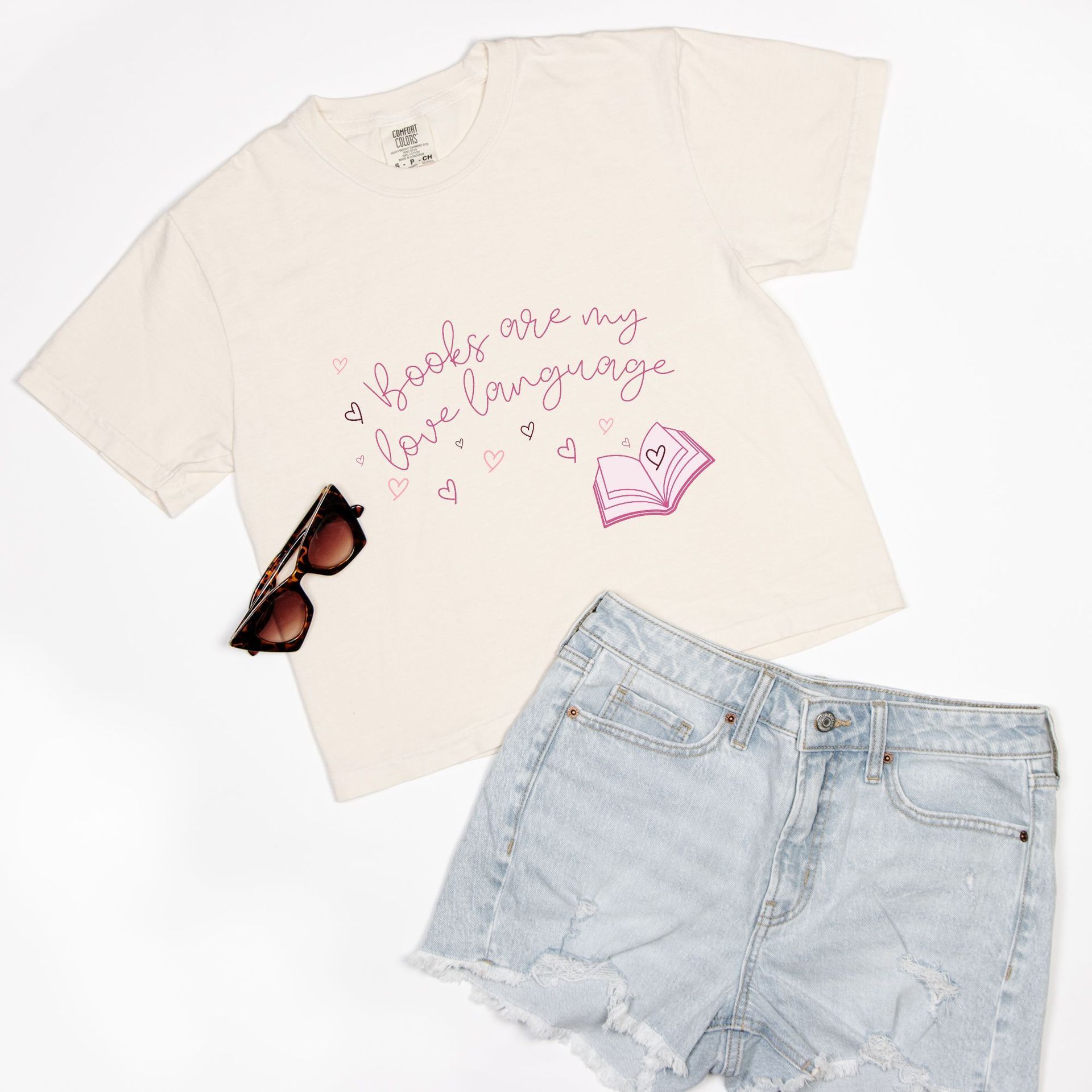 Books are my Love Language Tee Shirt