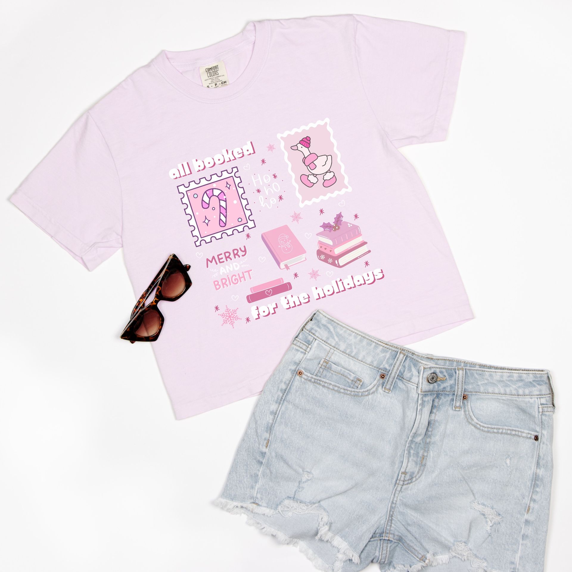 All Booked for the Holidays  Comfort Colors Tee