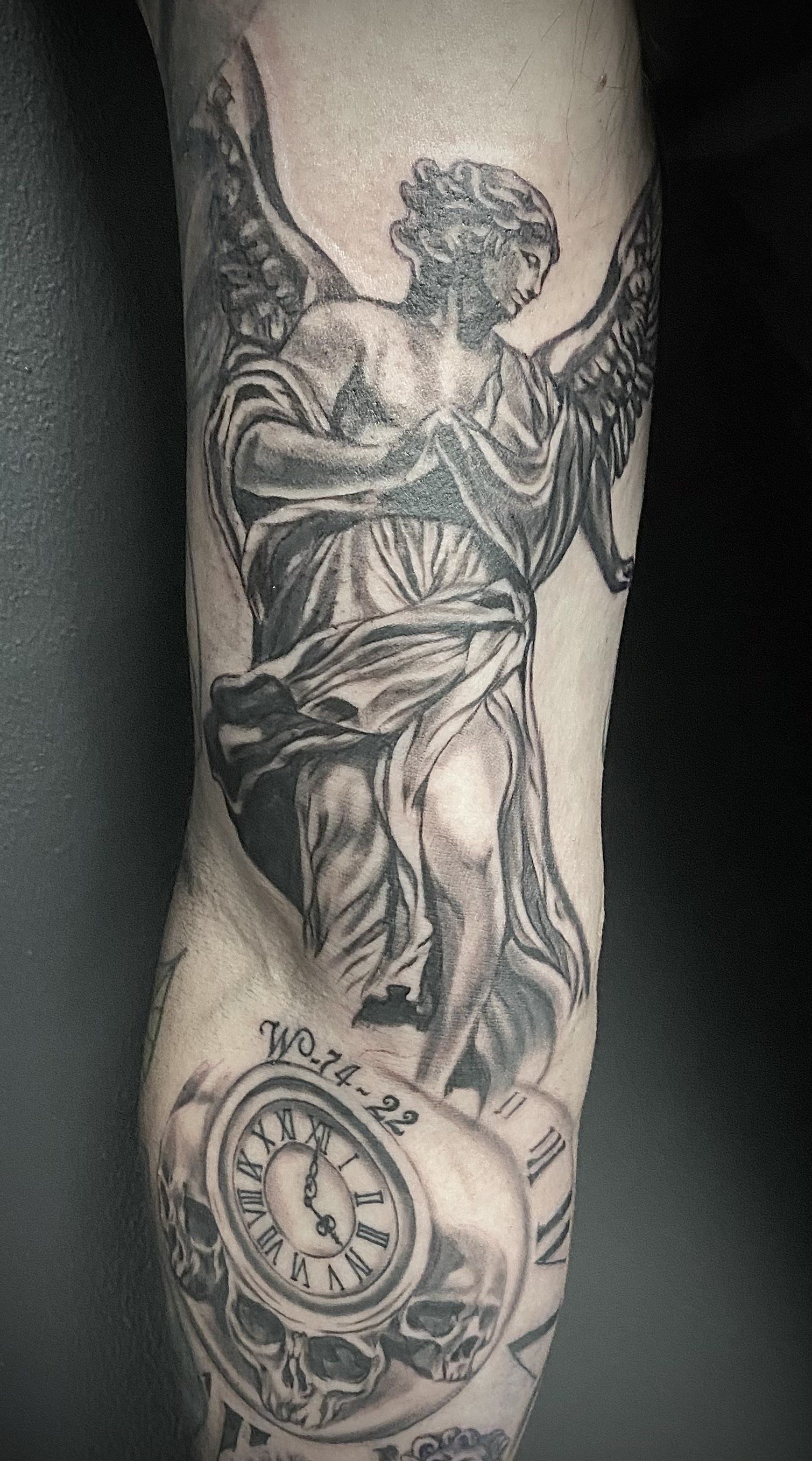 Black and grey realism tattoo