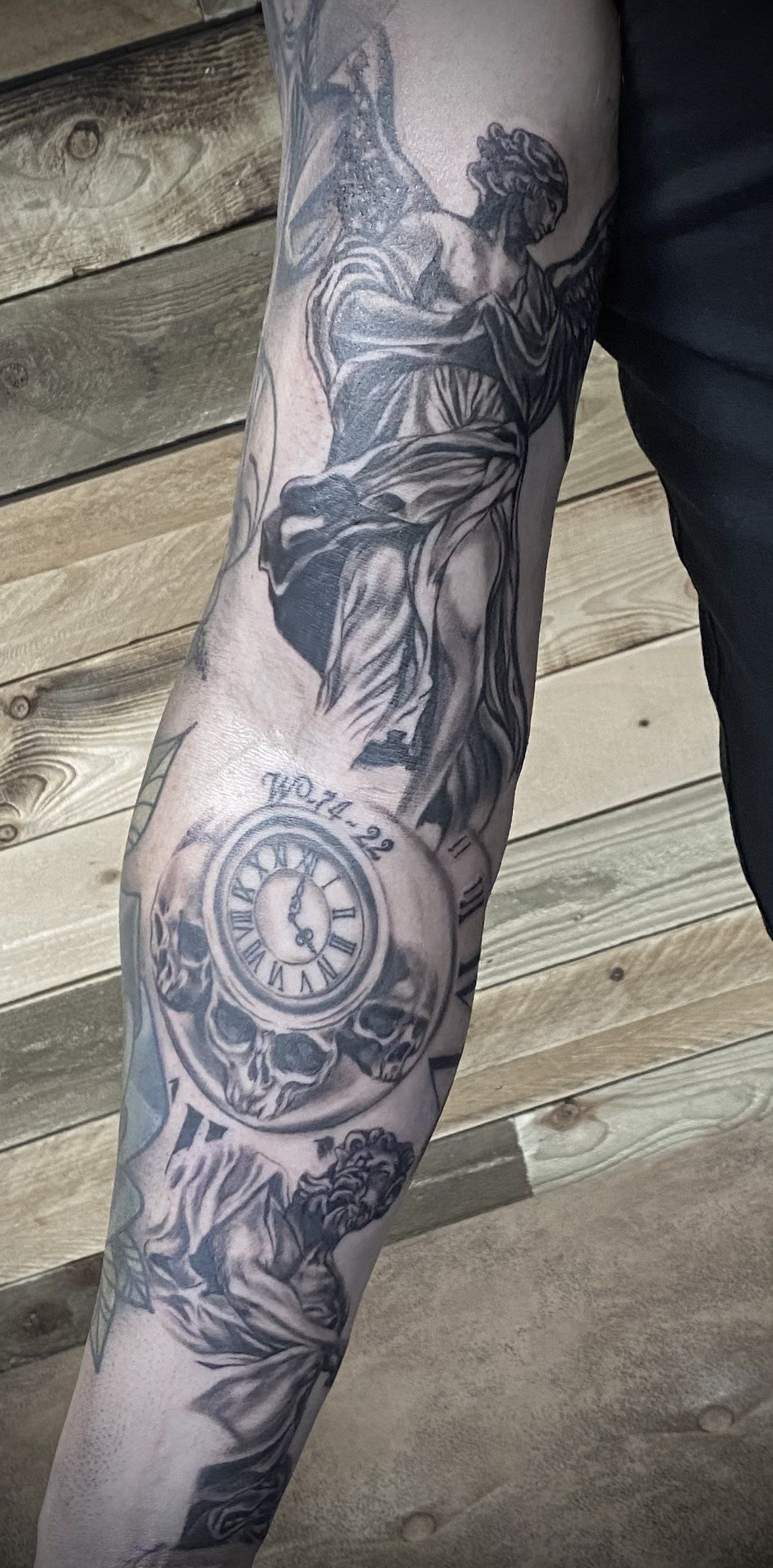 Black and grey realism tattoo