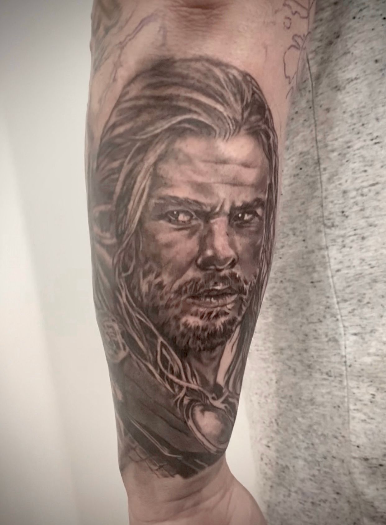 Marvel portrait tattoo