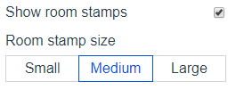 Preview of custom floor plan options - Room stamps