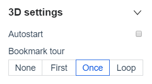 Image of 3D tour settings