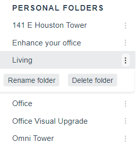 Preview of more folder options 