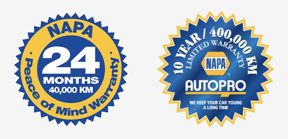 NAPA Warranty Badges | Cornwall Tire Service