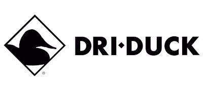 Black duck silhouette in a diamond, "DRI-DUCK" text.