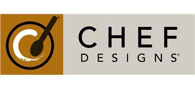 Chef Designs logo with a spoon and stylized "C", and text "CHEF DESIGNS".