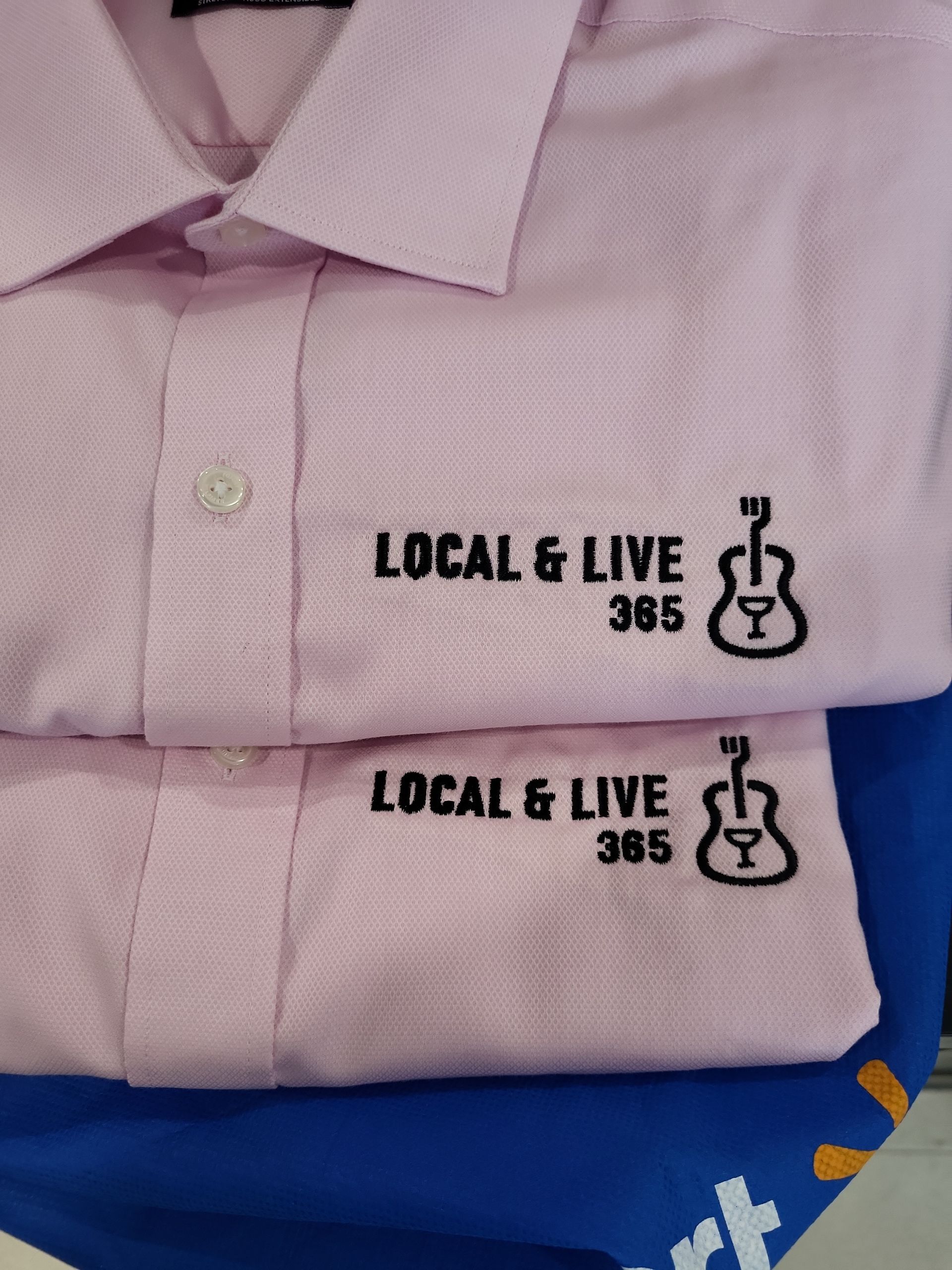 Two pink shirts with