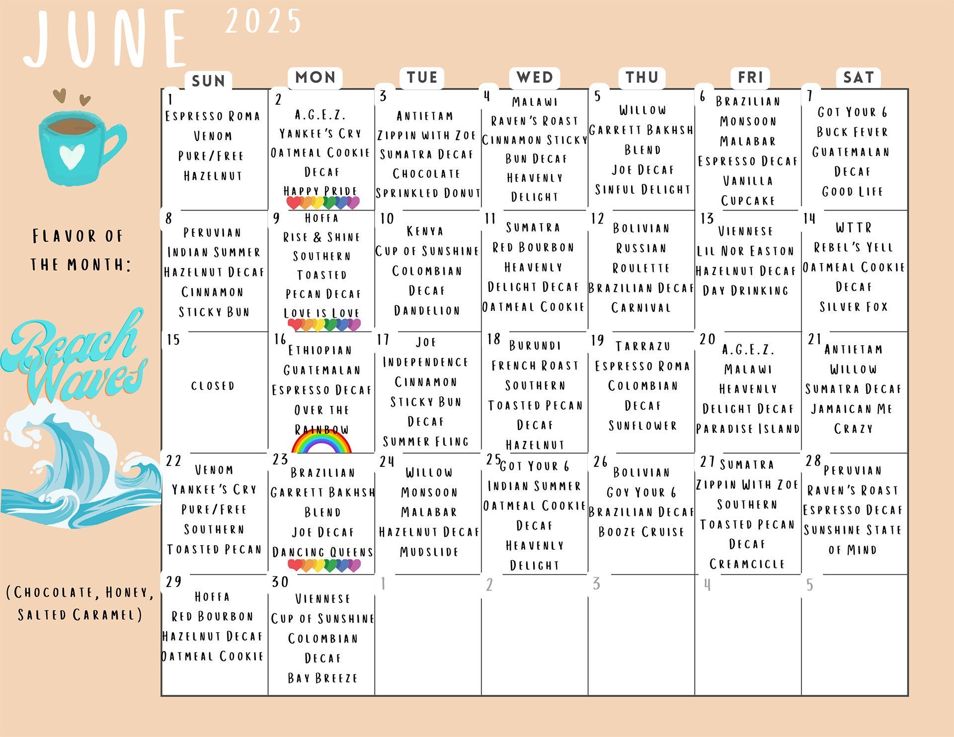June 2025 Calendar