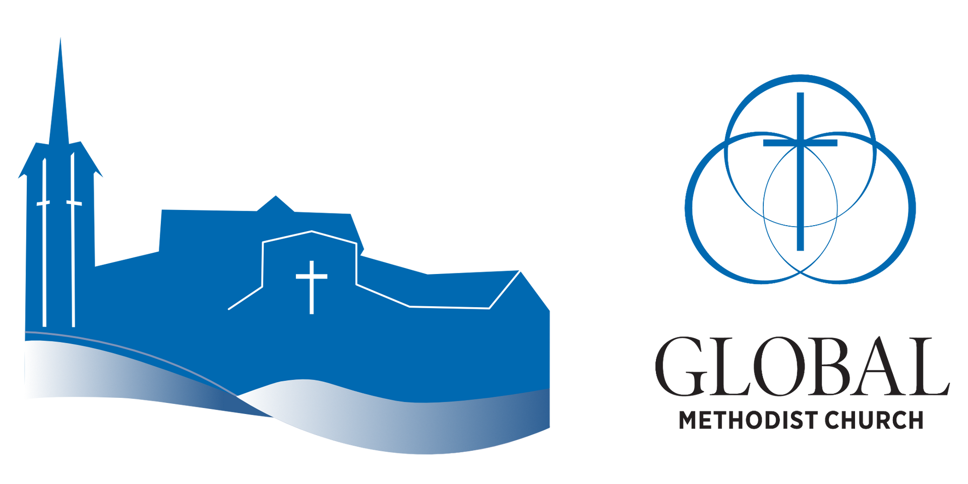 A logo for a church and the global methodist church