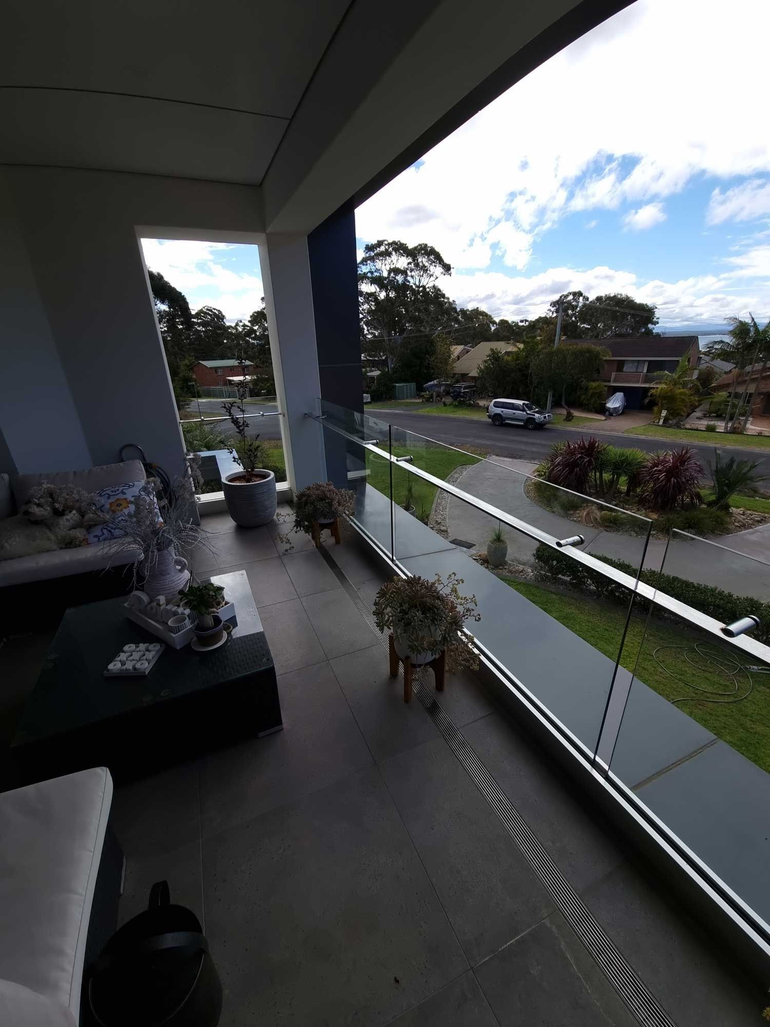 Balustrades in a Terrace — Glass Windows & Doors in Shoalhaven, NSW