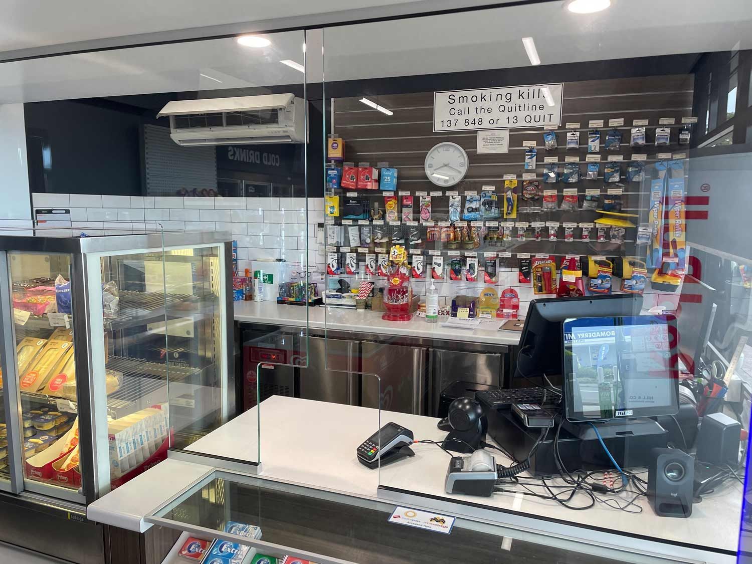 A Shop Counter's Glass Partition — Glass Windows & Doors in Shoalhaven, NSW