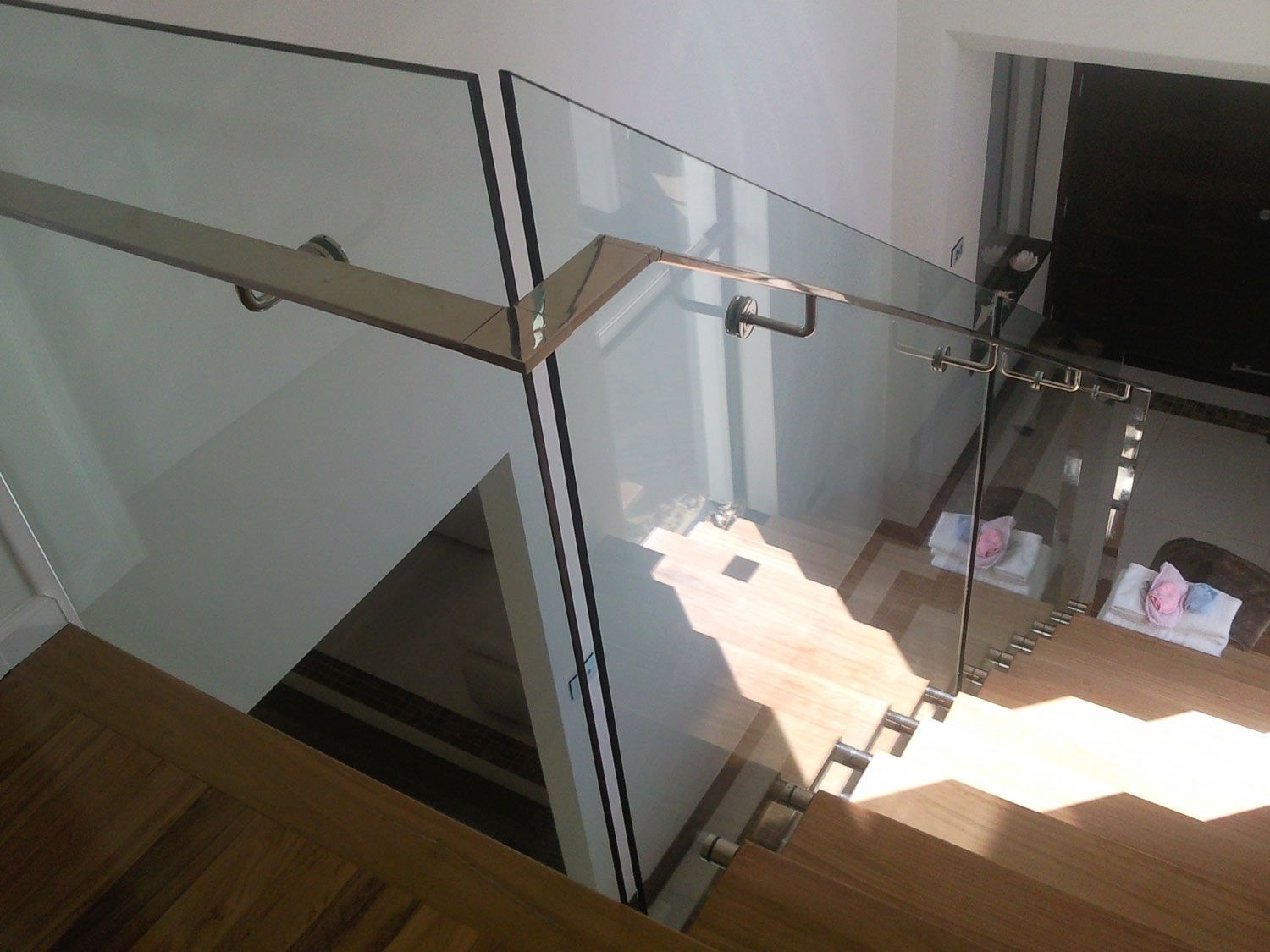 A House with Stairs and Glass Fencing — Glass Windows & Doors in Shoalhaven, NSW