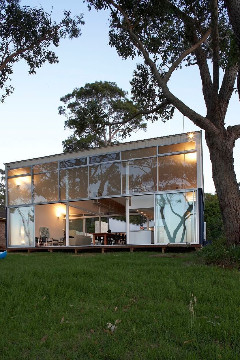 The glass House view in the evening  — Previous Projects in South Nowra, NSW