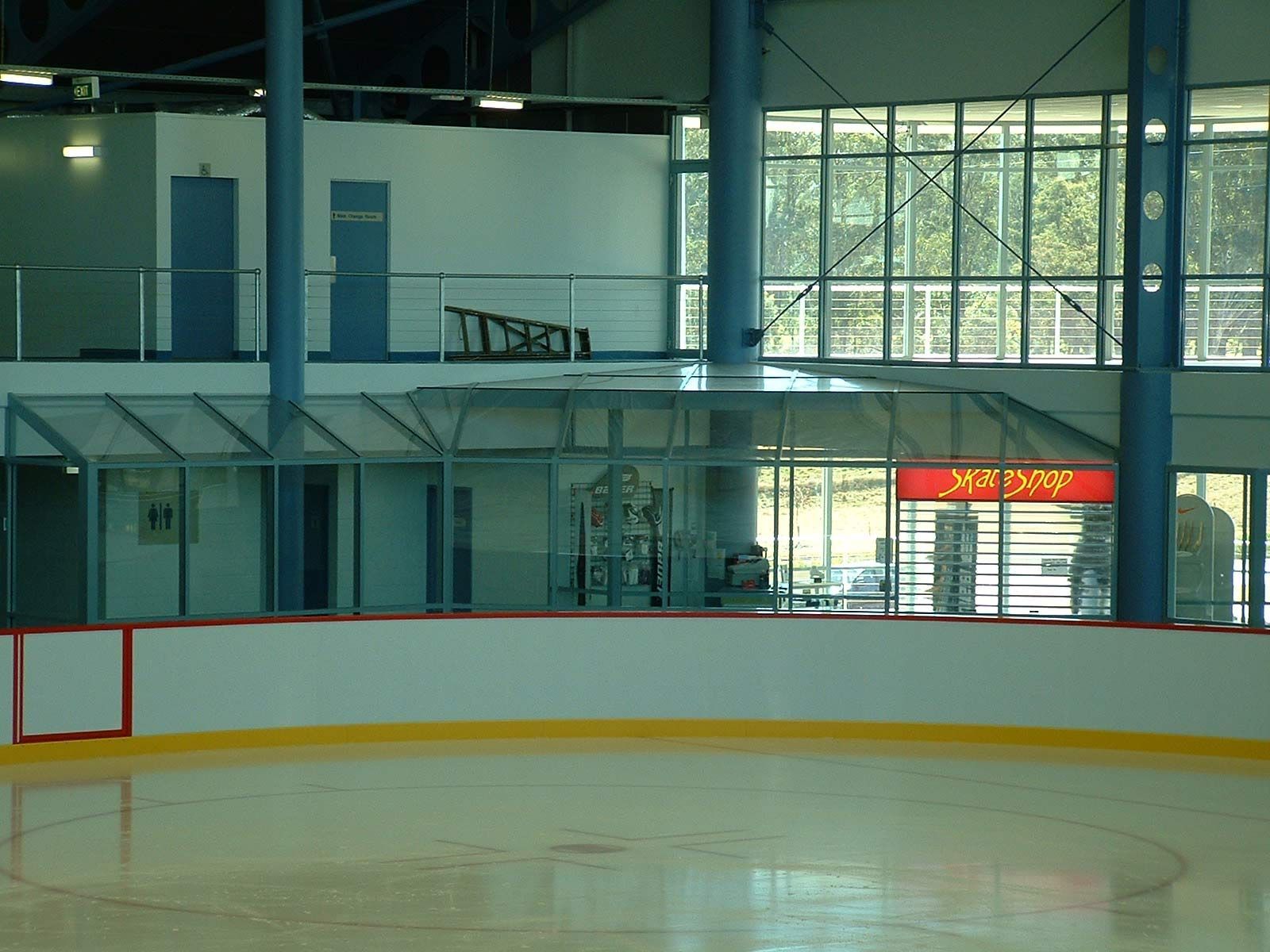 Skating Rink with Toughened Glass — Glass Windows & Doors in Shoalhaven, NSW