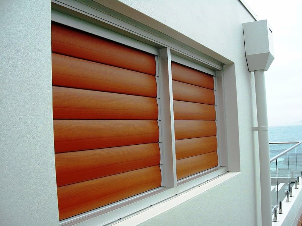 Brown Roller Shutter On Window - Previous Projects in South Nowra, NSW