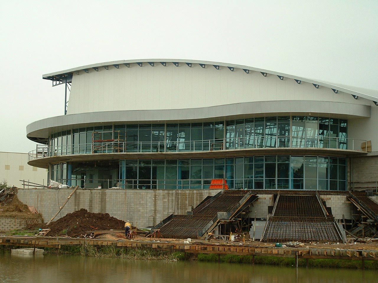 Stadium Under Construction — Glass Windows & Doors in Shoalhaven, NSW