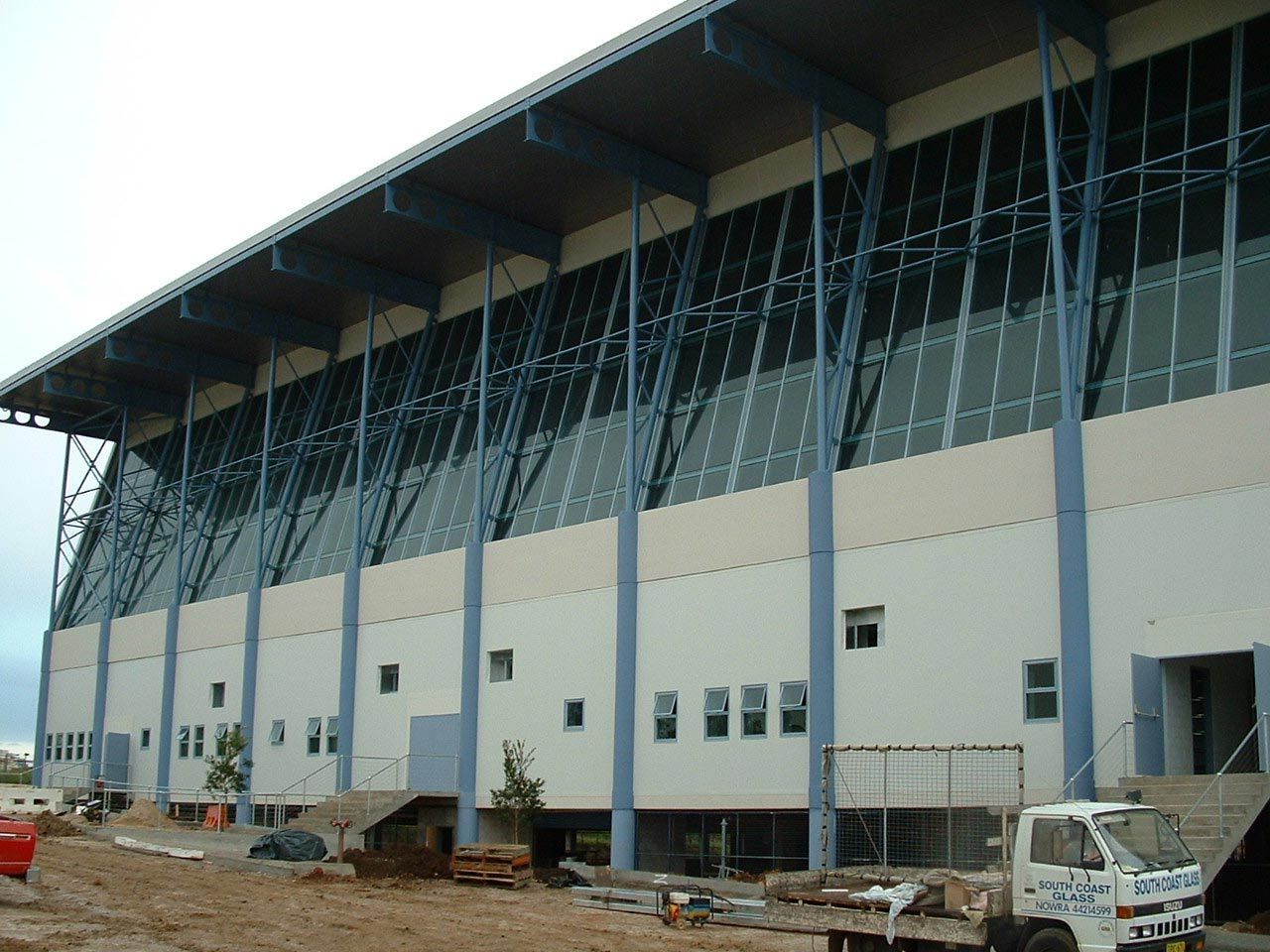 Stadium with Glass Windows — Glass Windows & Doors in Shoalhaven, NSW