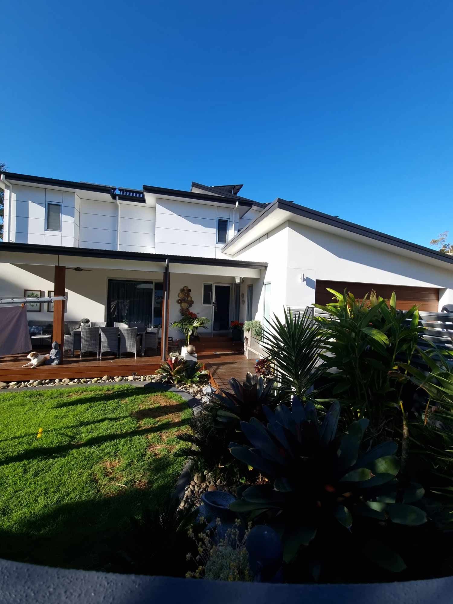 A Newly Built House with Patio — South Coast Glass in Shoalhaven, NSW