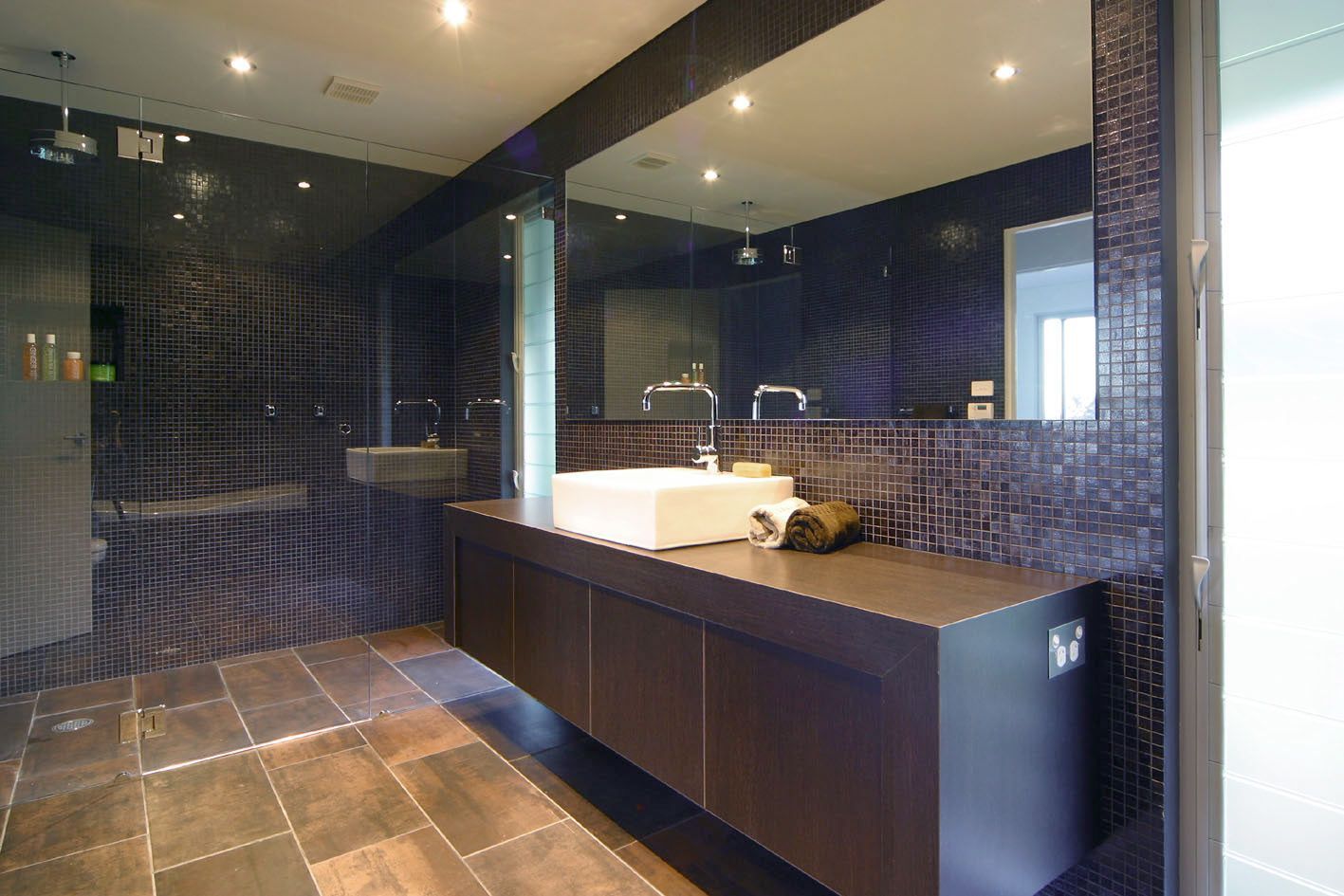 A Modern and Elegant Bathroom — Glass Windows & Doors in Shoalhaven, NSW