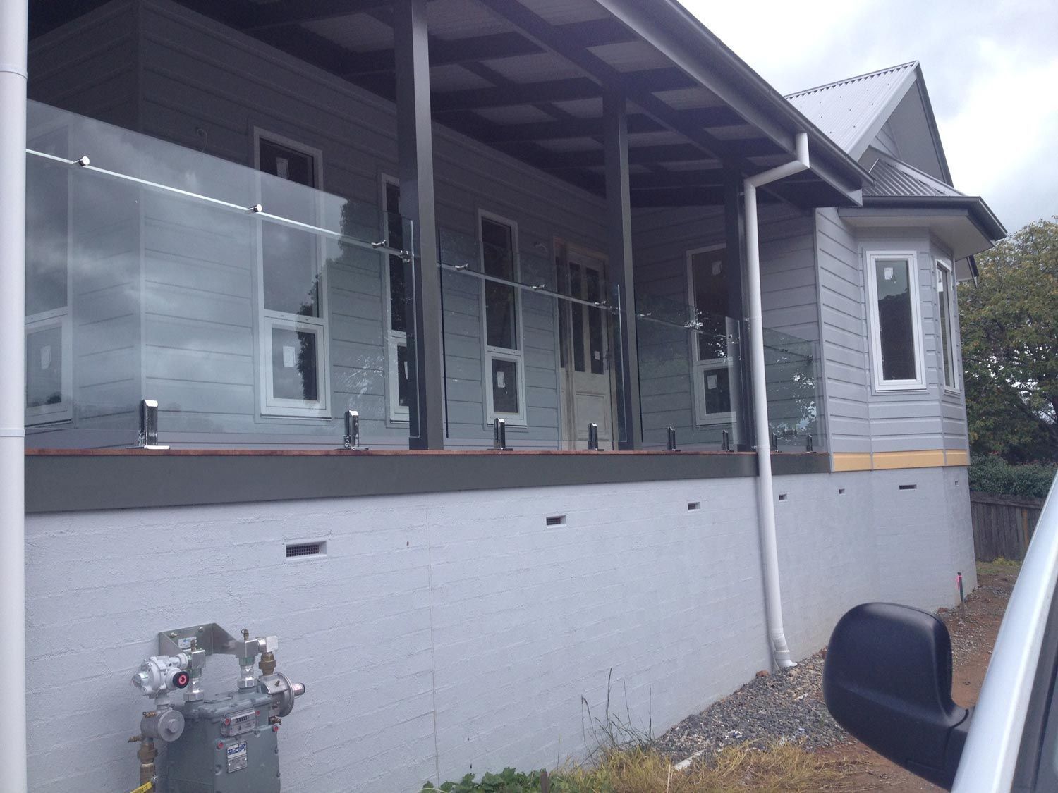Balustrades in a Granny Flat — Glass Windows & Doors in Shoalhaven, NSW