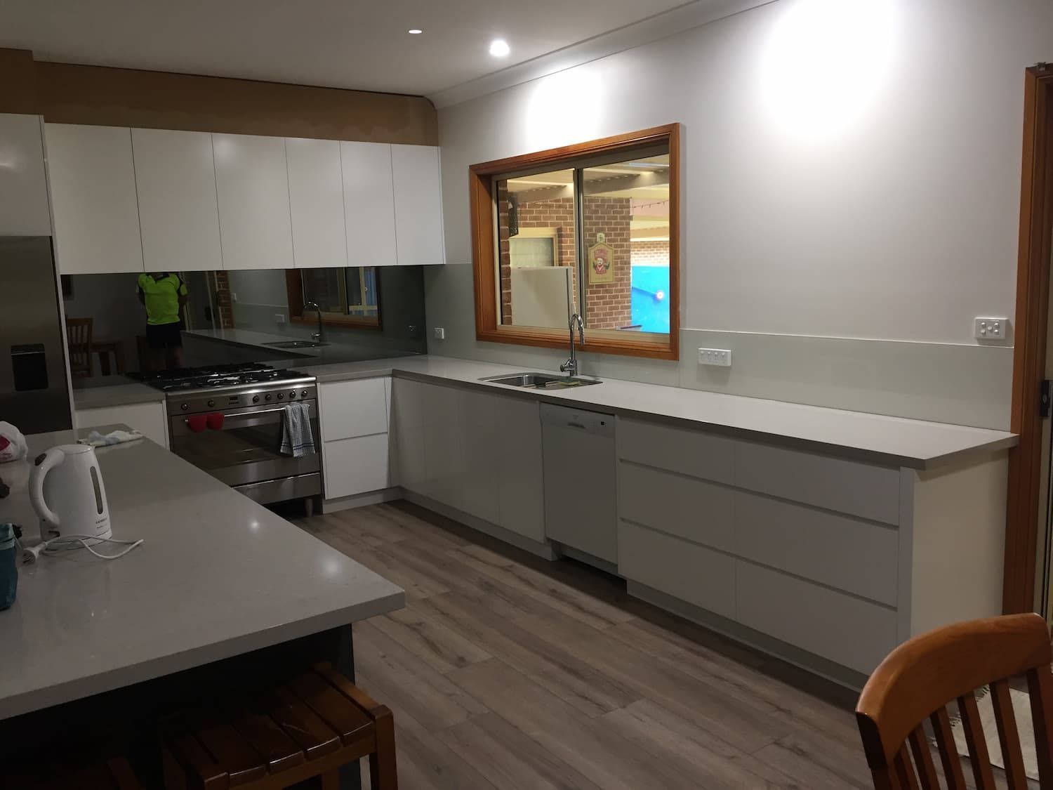 Clean Kitchen — Glass Windows & Doors in Shoalhaven, NSW