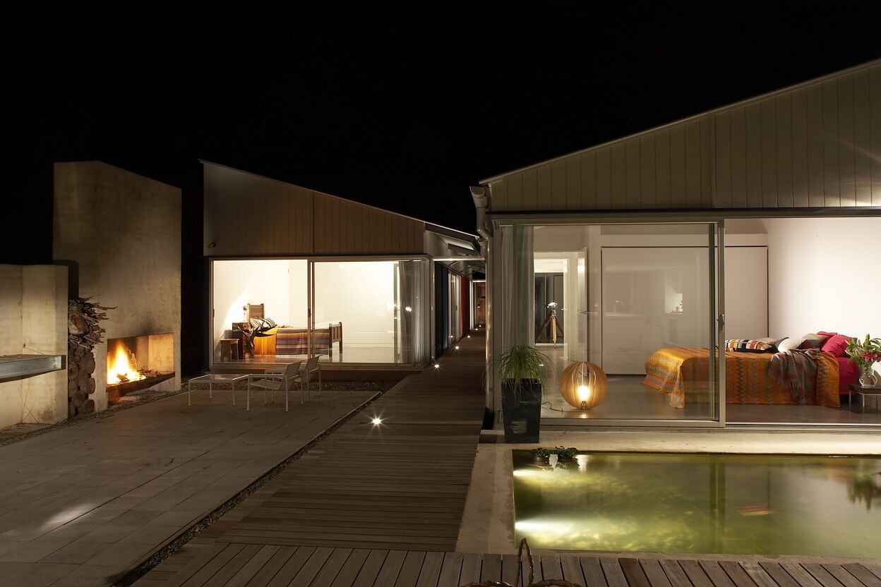 Outdoor Pool At Night — South Coast Glass Shoalhaven NSW