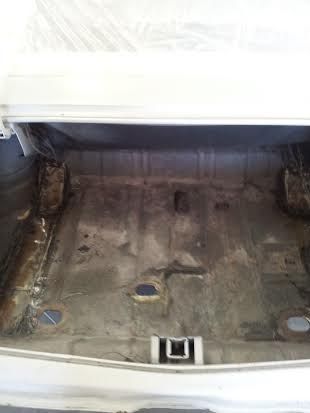 A close up of the trunk of a car